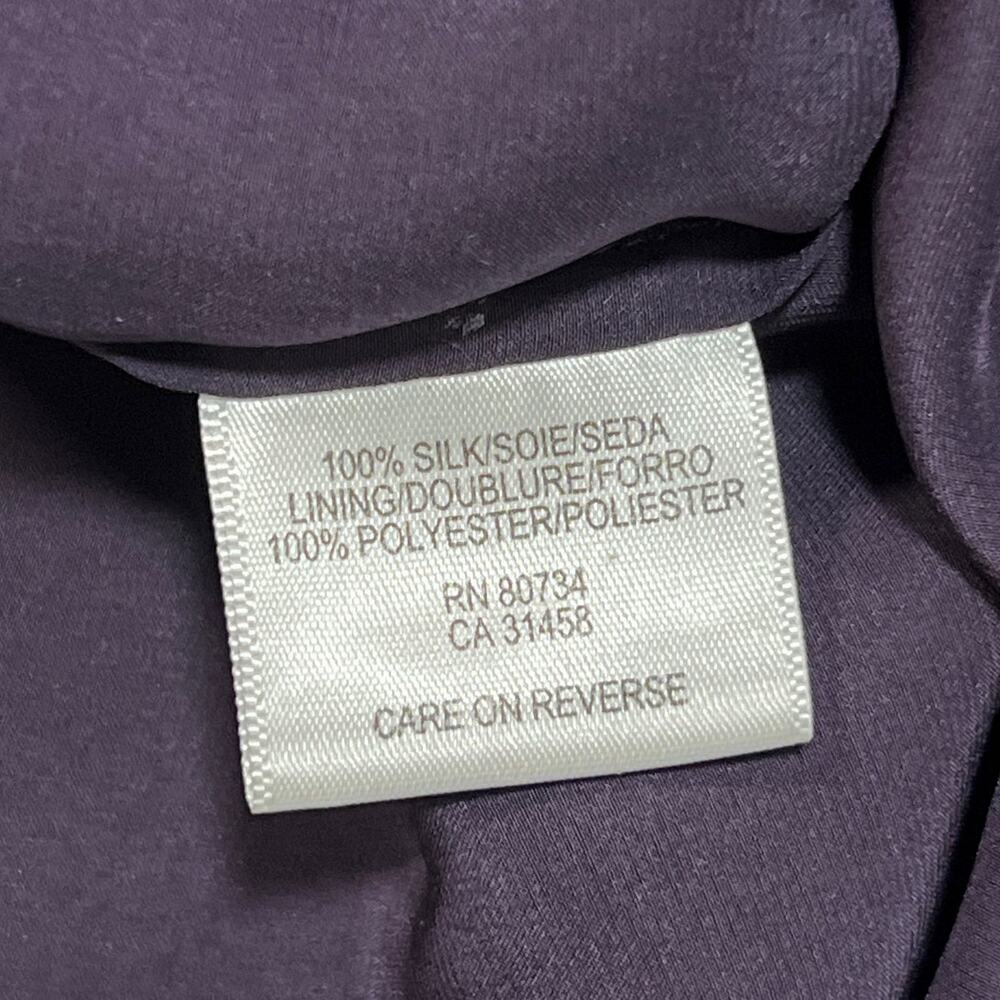 BCBGMaxAzria Deep Purple Satin Tank Top - Picture 4 of 7